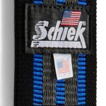 1118R Schiek Wrist Wraps Straps Blue 18 inch Material Close Up 1118R Schiek Wrist Wraps Straps Blue 18 inch Material Close Up